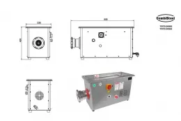 Photo 5 - Hachoir à viandes 450 kg/h - combisteel - 7073.0060 - Combisteel - 7073.0060