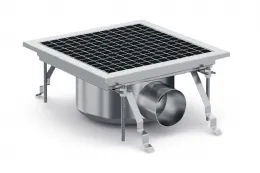 Caniveau de sol pour cuisine 300x300x131 mm en acier inoxydable - combisteel - 7075.0100 - Combisteel - 7075.0100