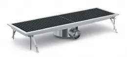 Caniveau de sol pour cuisine 927x300x140 mm en acier inoxydable - combisteel - 7075.0105 - Combisteel - 7075.0105