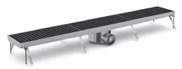 Caniveau de sol pour cuisine 1331x200x140 mm en acier inoxydable - combisteel - 7075.0135 - Combisteel - 7075.0135