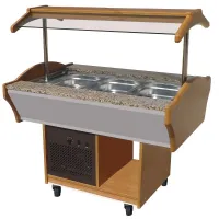 Buffet réfrigéré positif 3 bacs gn 1/1 1200x900x850 mm - combisteel - 7077.0005 - Combisteel - 7077.0005 Buffet réfrigéré positif 3 bacs gn 1/1 1200x900x850 mm - combisteel - 7077.0005 - Combisteel - 7077.0005