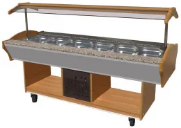 Buffet réfrigéré positif 6 bacs gn 1/1 2200x900x850 mm - combisteel - 7077.0015 - Combisteel - 7077.0015 Buffet réfrigéré positif 6 bacs gn 1/1 2200x900x850 mm - combisteel - 7077.0015 - Combisteel - 7077.0015