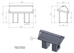 Photo 3 - Vitrine poissonnerie 1880x900x1200 mm - combisteel - 7083.0015 - Combisteel - 7083.0015