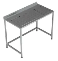 Table de travail inox avec bac d'égouttage intégré 1200x650x900 mm - Combisteel - 7084.0030 Table de travail inox avec bac d'égouttage intégré 1200x650x900 mm - Combisteel - 7084.0030