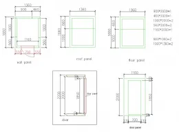 Photo 5 - Chambre froide sans groupe isolation 100 mm 1360x1660x2200 mm - combisteel - 7087.0010 - Combisteel - 7087.0010