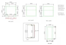 Photo 5 - Chambre froide sans groupe isolation 100 mm 1660x1660x2200 mm - combisteel - 7087.0020 - Combisteel - 7087.0020