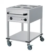 Chariot bain-marie 2 bacs GN 1/1 mobile avec freins - Combisteel - 7088.0200 Chariot bain-marie 2 bacs GN 1/1 mobile avec freins - Combisteel - 7088.0200