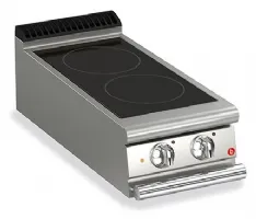 Fourneau à plaque de cuisson - Vitrocéramique 2 zones - Gamme QUEEN 700 - Baron - 70QPCVCE400 Fourneau à plaque de cuisson - Vitrocéramique 2 zones - Gamme QUEEN 700 - Baron - 70QPCVCE400