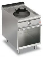 Fourneau wok 1 feu gaz sur placard ouvert - gamme queen 700 - baron - 70qpcvwg614 - Baron - 70QPCVWG614