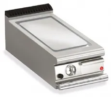 Plancha électrique professionnelle plaque lisse chrome brossé à poser 3,6 kW - Baron - 70QSFTE407