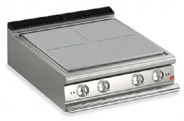 Fourneau à plaque de cuisson - Plaque électrique monobloc 4 zones - Gamme QUEEN 700 - Baron - 70QTPE800