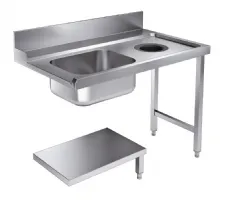 Photo 1 - Table d'entrée 1200x750x900 mm - combisteel - 7106.0020 - Combisteel - 7106.0020