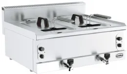 Friteuse cuisine pro profondeur 600 gaz 2x 8 l - combisteel - 7178.0085 - Combisteel - 7178.0085