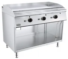 Plaque à snacker gaz sur meuble surface lisse chromée 19,5 kW - Combisteel - 7178.0482 Plaque à snacker gaz sur meuble surface lisse chromée 19,5 kW - Combisteel - 7178.0482