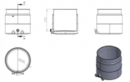 Photo 2 - Marmite triphasée 150 l chauffage indirect 12 kw - combisteel - 7178.3110 - Combisteel - 7178.3110