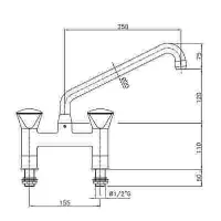 Photo 2 - Robinetterie professionnelle pour plonge cuisine - combisteel - 7212.0020 - Combisteel - 7212.0020