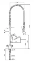 Photo 2 - Robinetterie professionnelle pour plonge cuisine - combisteel - 7212.0030 - Combisteel - 7212.0030