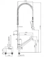 Robinetterie professionnelle pour plonge cuisine - Combisteel - 7212.0035 Robinetterie professionnelle pour plonge cuisine - Combisteel - 7212.0035