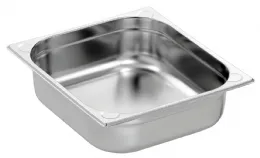 Bac gastronorm GN 2/3, capacité P100, finition Basic Line en acier chromé - Bartscher - 723100