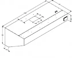 Photo 3 - Hotte murale avec moteur 1600x700x520 mm - combisteel - 7333.0710 - Combisteel - 7333.0710