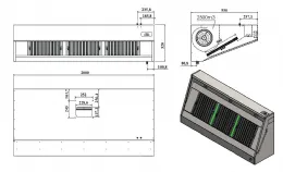 Photo 3 - Hotte murale avec moteur 2000x950x520 mm - combisteel - 7333.0745 - Combisteel - 7333.0745