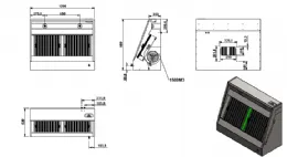Photo 3 - Hotte murale avec moteur 1200x950x520 mm - combisteel - 7333.0765 - Combisteel promo - 7333.0765