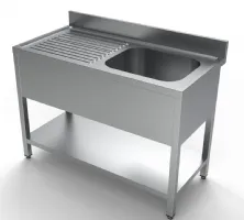 Plonge Inox 1 bac à droite 1200x600x850 mm - Combisteel - 7333.0805 Plonge Inox 1 bac à droite 1200x600x850 mm - Combisteel - 7333.0805