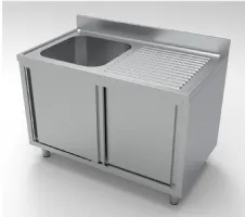 Plonge Inox 1 bac 1200x700x850 mm - Combisteel - 7333.0900