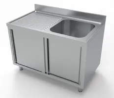 Plonge Inox 1 bac 1200x700x850 mm - Combisteel - 7333.0905