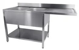 Plonge inox 2 bacs 1600x700x850 mm - combisteel - 7333.1420 - Combisteel - 7333.1420