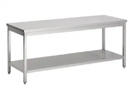 Soubassement inox central avec étagère - Combisteel - 7333.1560 Soubassement inox central avec étagère - Combisteel - 7333.1560