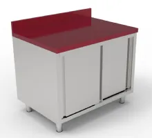 Table de découpe inox portes coulissantes 1200x700x850 mm - Combisteel - 7333.1620 Table de découpe inox portes coulissantes 1200x700x850 mm - Combisteel - 7333.1620