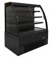 Vitrine réfrigérée murale ouverte noire 2 portes vitrées positive 1510 mm - combisteel - 7350.0025 - Combisteel - 7350.0025