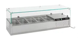 Saladette à poser positive 5 bacs GN 1/4 - Combisteel - 7450.0005