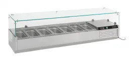 Saladette à poser positive 7 bacs gn 1/4 - combisteel - 7450.0009 - Combisteel - 7450.0009 Saladette à poser positive 7 bacs gn 1/4 - combisteel - 7450.0009 - Combisteel - 7450.0009