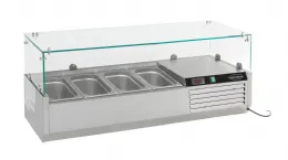 Saladette à poser positive 4 bacs GN 1/3 - Combisteel - 7450.0015