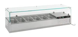 Saladette à poser positive 6 bacs GN 1/3 - Combisteel - 7450.0018 Saladette à poser positive 6 bacs GN 1/3 - Combisteel - 7450.0018