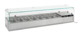 Saladette à poser positive 8 bacs GN 1/3 - Combisteel - 7450.0021 Saladette à poser positive 8 bacs GN 1/3 - Combisteel - 7450.0021