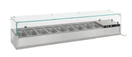 Saladette à poser positive 9 bacs GN 1/3 - Combisteel - 7450.0023