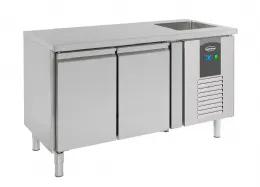 Table desserte réfrigérée 2 portes pleines 390 L positive - Combisteel - 7450.0210