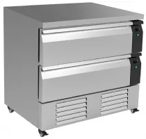 Soubassement réfrigéré 2 tiroirs 179 litres positif/négatif - combisteel - 7450.0240 - Combisteel - 7450.0240