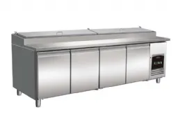 Meuble à pizza 4 portes pleines positif pour 12 x 1/3 gn bacs - combisteel - 7450.0450 - Combisteel - 7450.0450