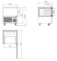 Photo 2 - Cellule de refroidissement 5 niveaux gn 1/1 - combisteel - 7450.1300 - Combisteel - 7450.1300