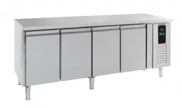 Table desserte réfrigérée 4 portes pleines 393 l positive - combisteel - 7450.5010 - Combisteel - 7450.5010