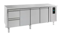 Table desserte réfrigérée 3 portes pleines 2 tiroirs 344 L - Combisteel - 7450.5025 Table desserte réfrigérée 3 portes pleines 2 tiroirs 344 L - Combisteel - 7450.5025