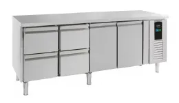 Table desserte réfrigérée 2 portes pleines 4 tiroirs 284 L - Combisteel - 7450.5035 Table desserte réfrigérée 2 portes pleines 4 tiroirs 284 L - Combisteel - 7450.5035