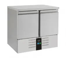 Table desserte réfrigérée 2 portes pleines 257 L positive - Combisteel - 7450.5100