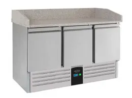 Meuble à pizza 3 portes pleines positif - Combisteel - 7450.5220 Meuble à pizza 3 portes pleines positif - Combisteel - 7450.5220