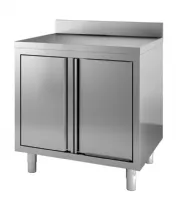 Meuble bas de rangement inox porte à tambour avec bord relevé 800x700x850 mm - Combisteel - 7452.3070 Meuble bas de rangement inox porte à tambour avec bord relevé 800x700x850 mm - Combisteel - 7452.3070