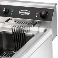 Photo 3 - Friteuse cuisine pro profondeur 700 triphasé 2x 12 litres - 2x6 kw - combisteel - 7455.0960 - Combisteel - 7455.0960
